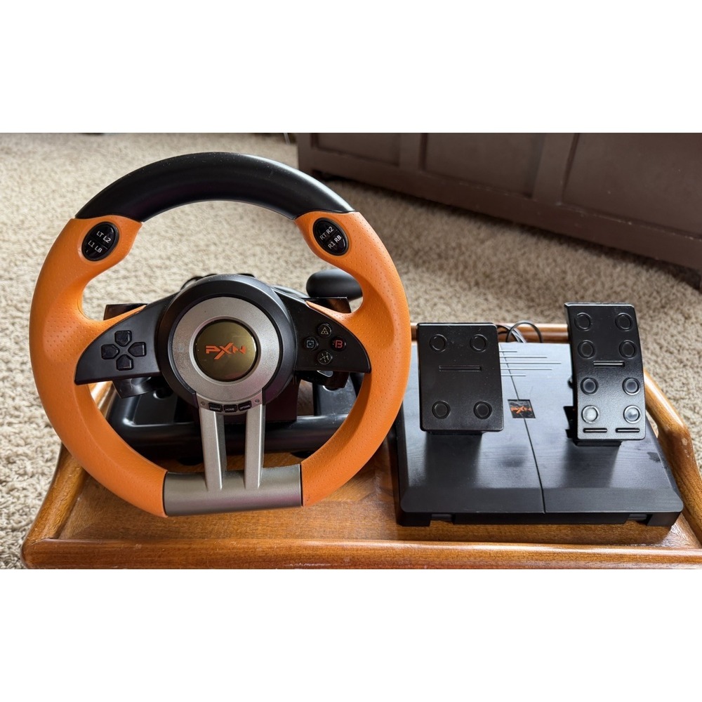 PXN V3 Pro Steering Wheel and Pedal Set for Xbox, Playstation and PC
